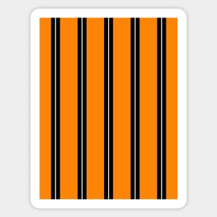 Hull City 2018 Home Amber Black and White Striped Pinstripes Sticker